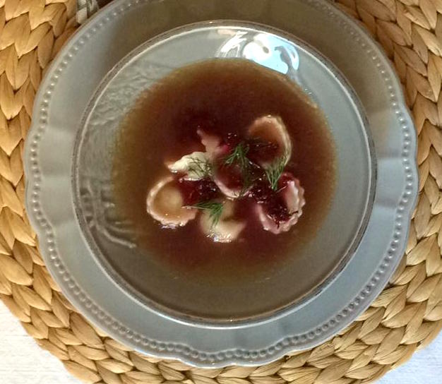 Capppelletti veg per Natale e Capodanno e kvass di barbabietole rosse